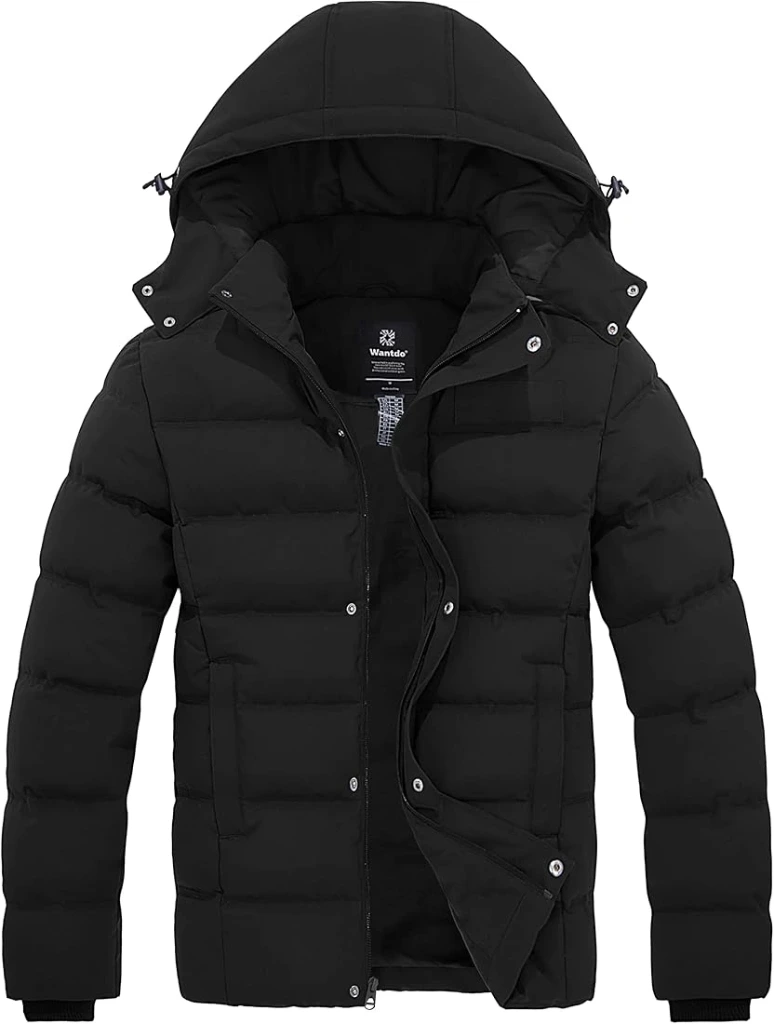 Mens Black Warm Jacket